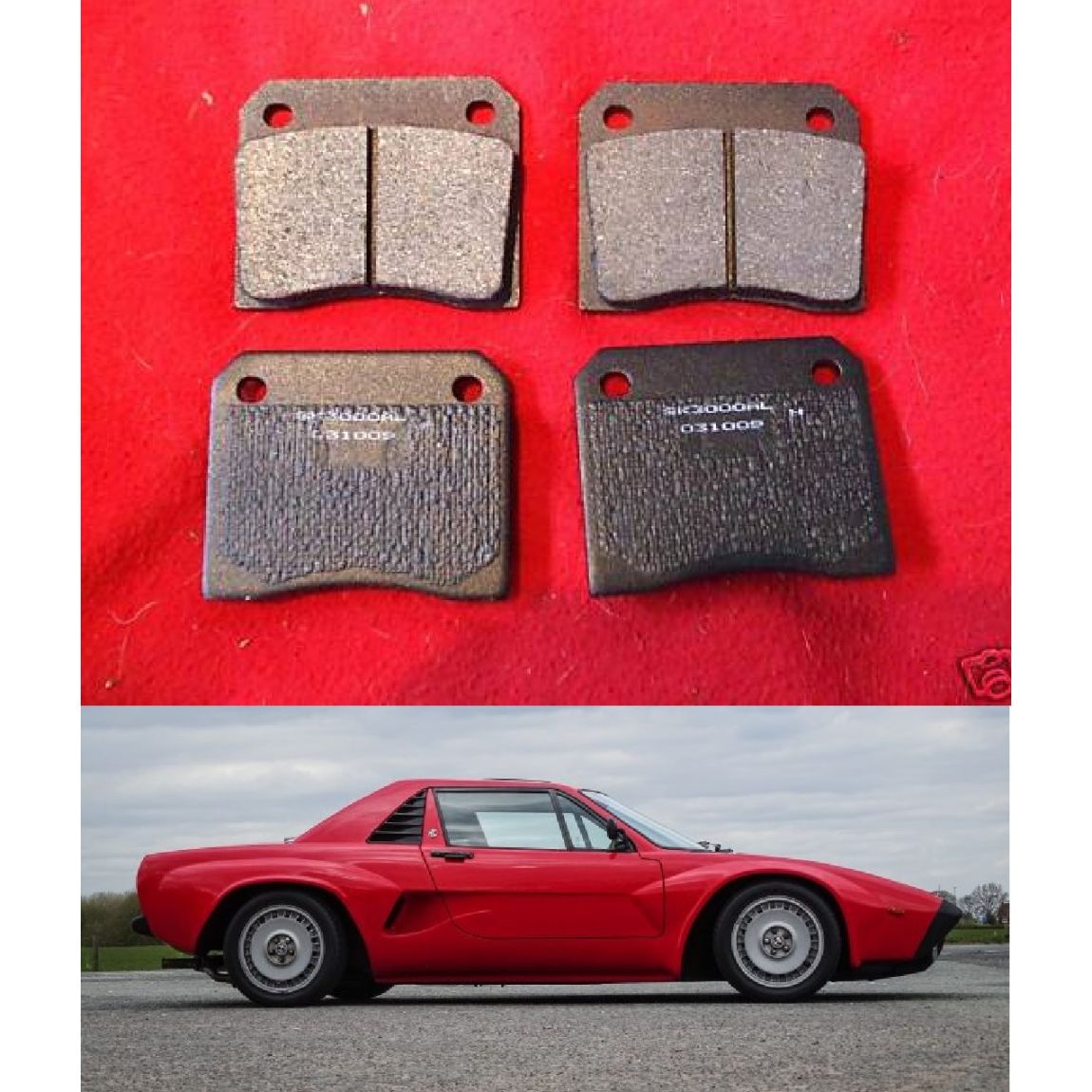 REAR BRAKE PADS SET (AC 30000) (1974- 86) 